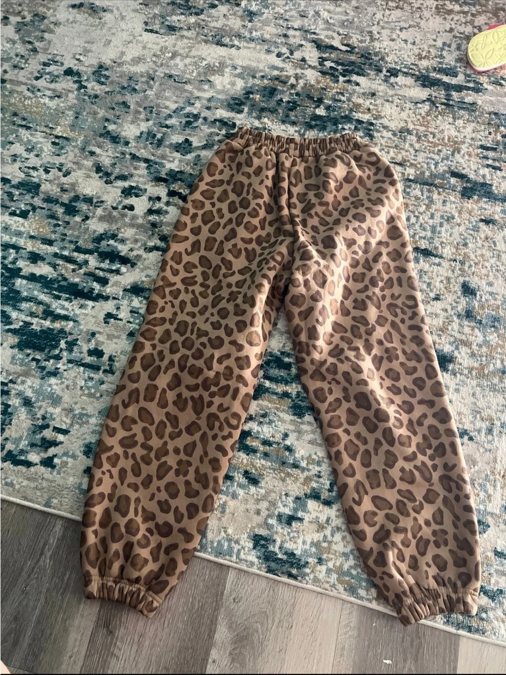 Kids Leopard Print Jogger Sweatpants - Brown